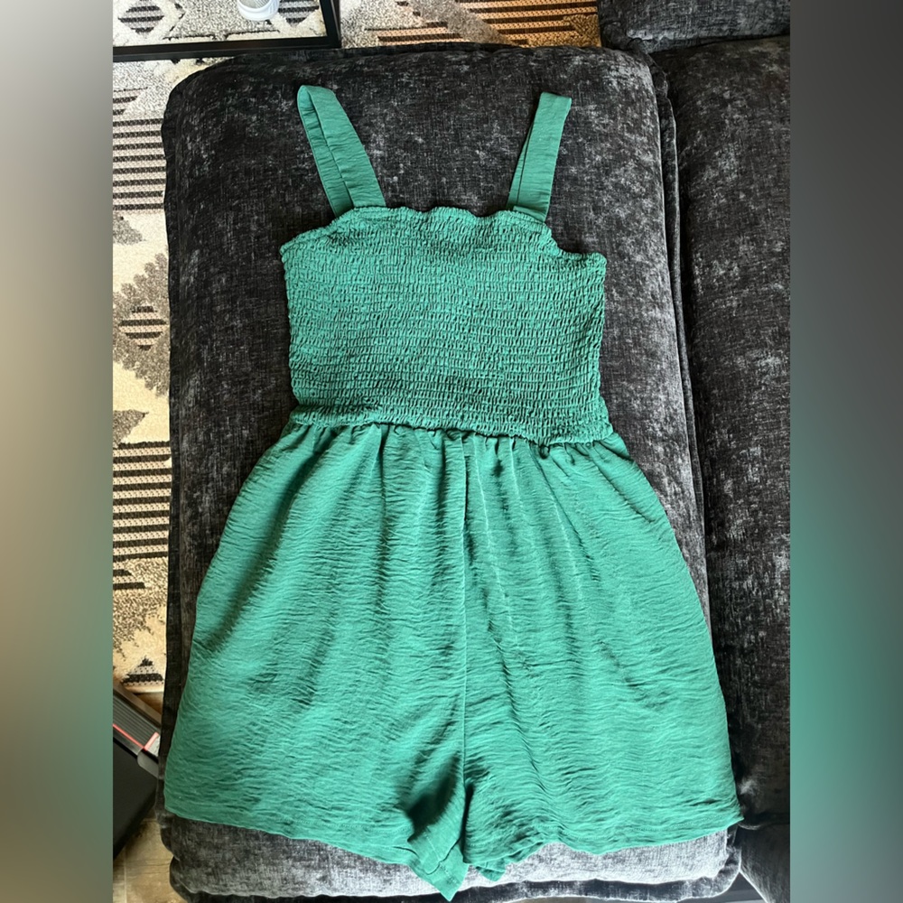 Green Women's Romper